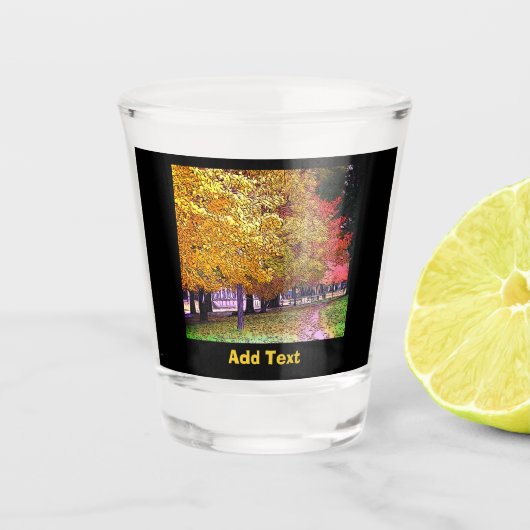 Herfst Foliage Shot Glas (Voorkant)