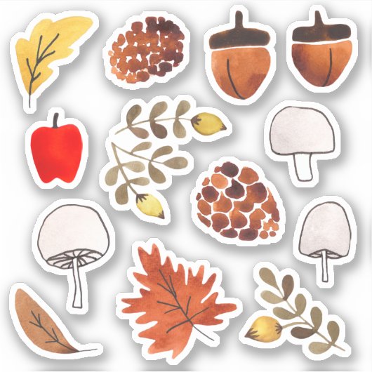 Herfst Foliage Stickers (Voorkant)
