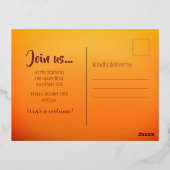 Herfst Foliage Thanksgiving Invitation Post Kaart (Achterkant)