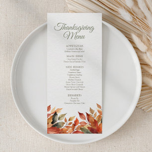 Herfst Foliage Thanksgiving Menu