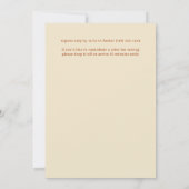 Herfst Folkse Bloem Kader Herfst Feest Kaart (Achterkant)