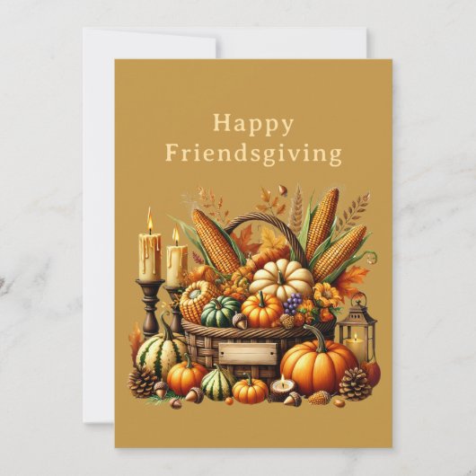 Herfst Food Bounty Vriendschapsschenking Kaart (Voorkant)