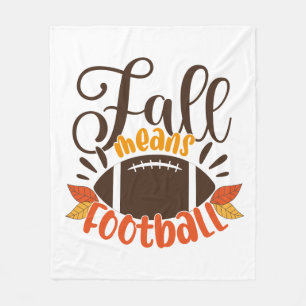 Herfst: Football Fleece Deken