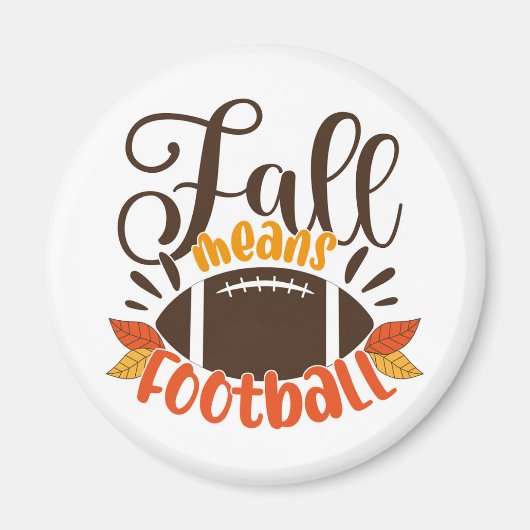 Herfst: Football Magneet (Voorkant)