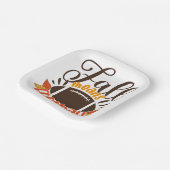 Herfst: Football Papieren Bordje (Gebogen)