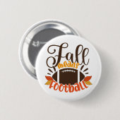Herfst: Football Ronde Button 5,7 Cm (Voorkant /achterkant)