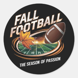 herfst football ronde sticker
