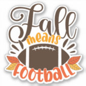 Herfst: Football Sticker (Voorkant)