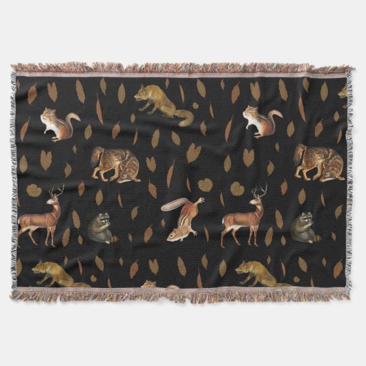 Herfst Forest Animals Autumn laat Herfst decor Deken (Voorkant)