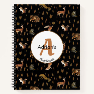 Herfst Forest Animals Autumn Leaves Sketchbook Notitieboek