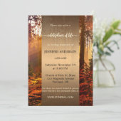 Herfst Forest Celebration of Life Memorial Kaart (Staand voorkant)