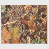 Herfst Forest Struik Camouflage Cadeaupapier (Vlak)