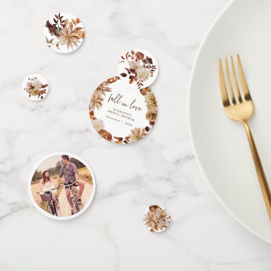 Herfst Foto Tafel Confetti (Groep)