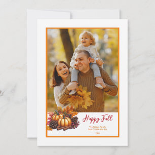 Herfst-fotokaart Feestdagenkaart