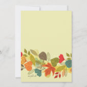 Herfst fotokerstkaart kaart (Achterkant)