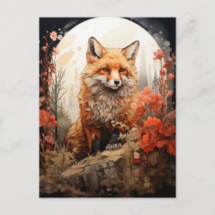 Herfst Fox Briefkaart