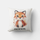 Herfst Fox Waterverf Animal Autumn Schattigee Kind Kussen (Voorkant)