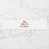 Herfst Fox Ze is een Wilde Eendagse Waterfles Etiket (Enkel label)