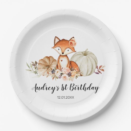 Herfst Fox zij is een Bord van een jaar oud papier (Voorkant)