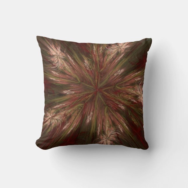 Herfst Fractal Mojo Pillow Kussen (Voorkant)