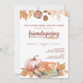Herfst Friendsgiving-dineruitnodiging Kaart (Voorkant)