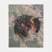 Herfst Friesian Horse Fleece Deken (Voorkant)