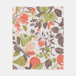 Herfst fruit decoratieve tegel ontwerp. fleece deken