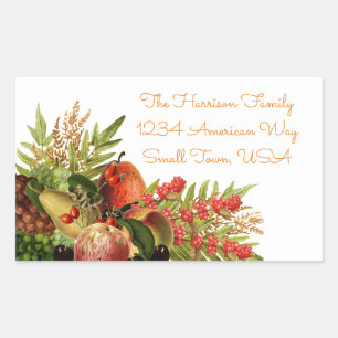 Herfst Fruit Etiketten