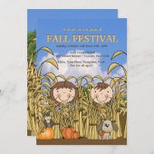 Herfst Fun Uitnodiging (Voorkant / Achterkant)