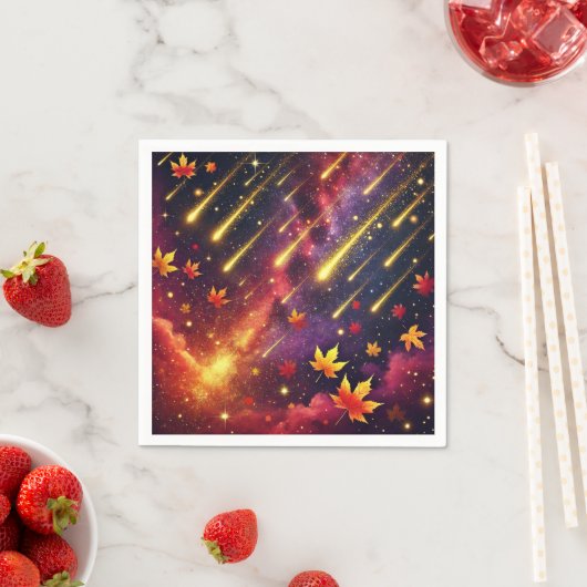 Herfst Galaxy Meteor Douche Decoupage servetten (Insitu)