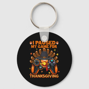 Herfst Gaming Controller Turkije Grappig Jongen Ki Sleutelhanger
