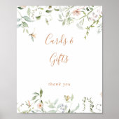 Herfst Garden Wildflower Kaarten en geschenken tek Poster (Voorkant)