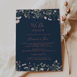 Herfst Garden Wildflower We doen opnieuw gelofte v Kaart