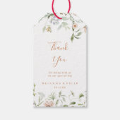Herfst Garden Wildflower Wedding Dank u Cadeaulabel (Voorkant)