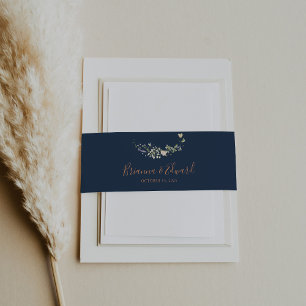 Herfst Garden Wildflower Wedding Uitnodigingen Wikkel