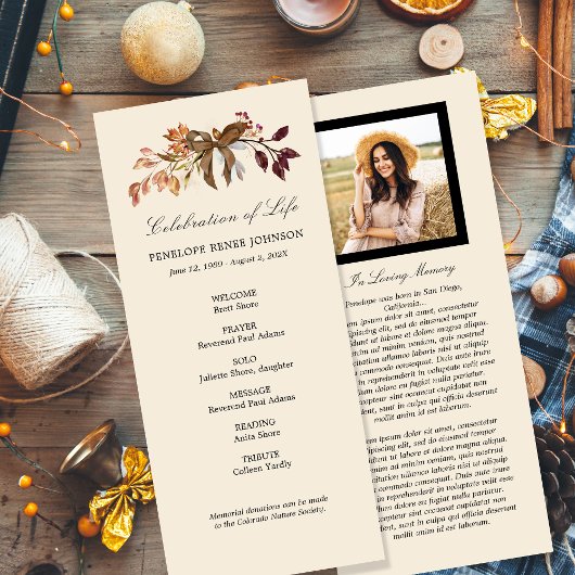 Herfst Garland - Programma voor de viering van het