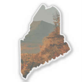 Herfst gebladerte op Katahdin in Maine Sticker