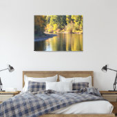 Herfst gebladerte rivierreflectie print (Insitu (Slaapkamer))