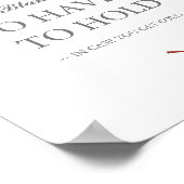 Herfst gebladerte Sinaasappel bladeren bruiloft te Poster (Hoek)