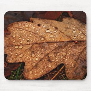 Herfst geel blad muismat