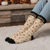 Herfst geïnspireerde Paw Print Sokken met aangepas