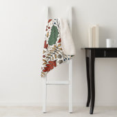 Herfst gekleurd blad vierkant ontwerp sherpa deken (In situ)