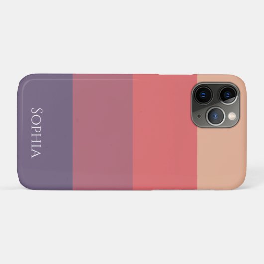 Herfst gekleurde strepen- Case-Mate iPhone case (Achterkant (horizontaal))