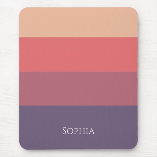 Herfst gekleurde strepen- muismat (Voorkant)