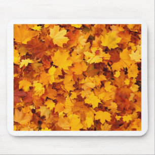 Herfst Gele Esdoornbladeren Muismat
