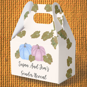 Herfst Gender Reveal Little Pumpkin Theme Bedankdoosjes