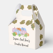 Herfst Gender Reveal Little Pumpkin Theme Bedankdoosjes (Voorkant Zijde)