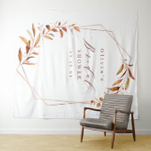 Herfst Geometrische Bruiloftsfotobehang Wandkleed (In Situ (horizontaal))