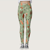 Herfst Gepatterde grafische Leggings (Voorkant)