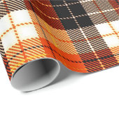 herfst geruit cadeaupapier (Rol Hoek)